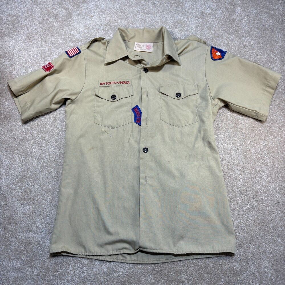 Men’s BSA shirt Youth Large BSA Scout Scouting America Sold As Is Looks Great